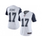Women Nike Dallas Cowboys #17 Allen Hurns White Stitched NFL Limited Rush Jersey