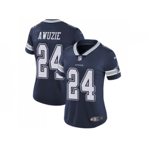 Women Nike Dallas Cowboys #24 Chidobe Awuzie Navy Blue Team Color Stitched NFL Vapor Untouchable Limited Jersey