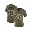 Women Nike Dallas Cowboys #30 Anthony Brown Limited Olive Camo 2017 Salute to Service NFL Jersey
