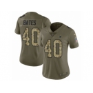 Women Nike Dallas Cowboys #40 Bill Bates Limited Olive Camo 2017 Salute to Service NFL Jersey