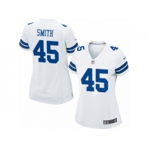 Women Nike Dallas Cowboys #45 Rod Smith Game White NFL Jersey