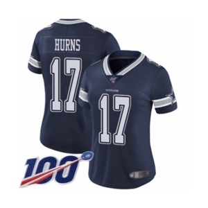 Women's Dallas Cowboys #17 Allen Hurns Navy Blue Team Color Vapor Untouchable Limited Player 100th Season Football Jersey