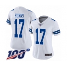 Women's Dallas Cowboys #17 Allen Hurns White Vapor Untouchable Limited Player 100th Season Football Jersey
