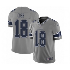 Women's Dallas Cowboys #18 Randall Cobb Limited Gray Inverted Legend Football Jersey