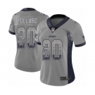 Women's Dallas Cowboys #20 Tony Pollard Limited Gray Rush Drift Fashion Football Jersey