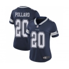 Women's Dallas Cowboys #20 Tony Pollard Navy Blue Team Color Vapor Untouchable Limited Jersey
