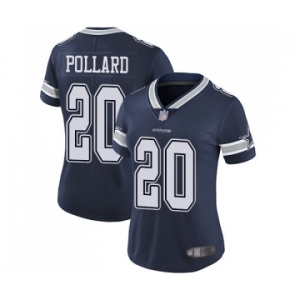 Women's Dallas Cowboys #20 Tony Pollard Navy Blue Team Color Vapor Untouchable Limited Jersey