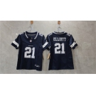 Women's Dallas Cowboys #21 Ezekiel Elliott Navy 2023 F.U.S.E. Limited Football Stitched Jersey
