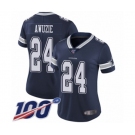 Women's Dallas Cowboys #24 Chidobe Awuzie Navy Blue Team Color Vapor Untouchable Limited Player 100th Season Football Jersey