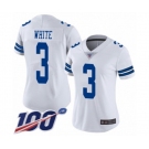 Women's Dallas Cowboys #3 Mike White Vapor Untouchable Limited Player 100th Season Football Jersey