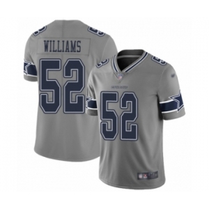 Women's Dallas Cowboys #52 Connor Williams Limited Gray Inverted Legend Football Jersey