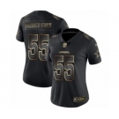 Women's Dallas Cowboys #55 Leighton Vander Esch Black Gold Vapor Untouchable Limited Player Football Jersey
