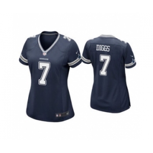 Women's Dallas Cowboys #7 Trevon Diggs Navy Vapor Untouchable Limited Stitched Football Jersey