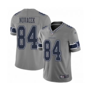 Women's Dallas Cowboys #84 Jay Novacek Limited Gray Inverted Legend Football Jersey