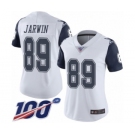 Women's Dallas Cowboys #89 Blake Jarwin Limited White Rush Vapor Untouchable 100th Season Football Jersey
