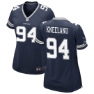 Womens Dallas Cowboys #94 Marshawn Kneeland Navy Team Color Limited Jersey