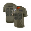 Women's Dallas Cowboys #98 Tyrone Crawford Limited Camo 2019 Salute to Service Football Jersey