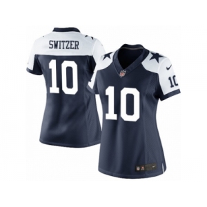 Women's Nike Dallas Cowboys #10 Ryan Switzer Limited Navy Blue Throwback Alternate NFL Jersey