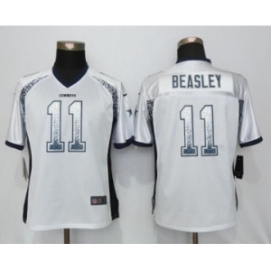 Women's Nike Dallas Cowboys #11 Cole Beasley Drift Fashion White Jerseys