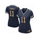 Women's Nike Dallas Cowboys #11 Cole Beasley Elite Navy Gold Team Color NFL Jersey