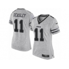 Women's Nike Dallas Cowboys #11 Cole Beasley Limited Gray Gridiron II NFL Jersey