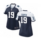 Women's Nike Dallas Cowboys #19 Amari Cooper Game Navy Blue Throwback Alternate NFL Jersey