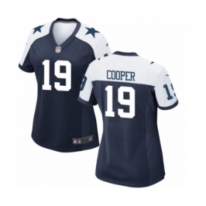 Women's Nike Dallas Cowboys #19 Amari Cooper Game Navy Blue Throwback Alternate NFL Jersey