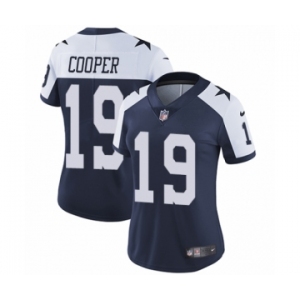 Women's Nike Dallas Cowboys #19 Amari Cooper Navy Blue Throwback Alternate Vapor Untouchable Limited Player NFL Jersey