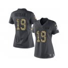 Women's Nike Dallas Cowboys #19 Brice Butler Limited Black 2016 Salute to Service NFL Jersey