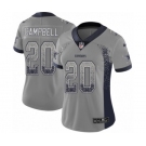 Women's Nike Dallas Cowboys #20 Ibraheim Campbell Limited Gray Rush Drift Fashion NFL Jersey