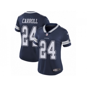 Women's Nike Dallas Cowboys #24 Nolan Carroll Vapor Untouchable Limited Navy Blue Team Color NFL Jersey