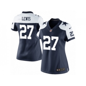 Women's Nike Dallas Cowboys #27 Jourdan Lewis Limited Navy Blue Throwback Alternate NFL Jersey