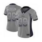 Women's Nike Dallas Cowboys #28 Darren Woodson Limited Gray Rush Drift Fashion NFL Jersey