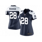 Women's Nike Dallas Cowboys #28 Darren Woodson Limited Navy Blue Throwback Alternate NFL Jersey