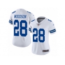 Women's Nike Dallas Cowboys #28 Darren Woodson Vapor Untouchable Limited White NFL Jersey