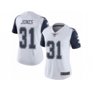 Women's Nike Dallas Cowboys #31 Byron Jones Limited White Rush NFL Jersey