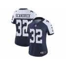 Women's Nike Dallas Cowboys #32 Orlando Scandrick Vapor Untouchable Limited Navy Blue Throwback Alternate NFL Jersey