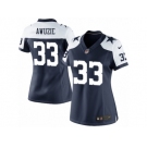 Women's Nike Dallas Cowboys #33 Chidobe Awuzie Limited Navy Blue Throwback Alternate NFL Jersey