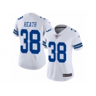 Women's Nike Dallas Cowboys #38 Jeff Heath Vapor Untouchable Limited White NFL Jersey