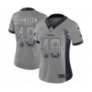 Women's Nike Dallas Cowboys #48 Daryl Johnston Limited Gray Rush Drift Fashion NFL Jersey