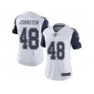 Women's Nike Dallas Cowboys #48 Daryl Johnston White Stitched NFL Limited Rush Jersey