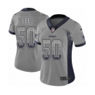 Women's Nike Dallas Cowboys #50 Sean Lee Limited Gray Rush Drift Fashion NFL Jersey