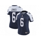Women's Nike Dallas Cowboys #6 Chris Jones Vapor Untouchable Limited Navy Blue Throwback Alternate NFL Jersey