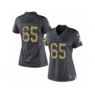 Women's Nike Dallas Cowboys #65 Ronald Leary Limited Black 2016 Salute to Service NFL Jersey