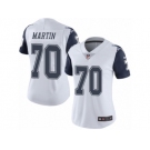 Women's Nike Dallas Cowboys #70 Zack Martin Limited White Rush NFL Jersey