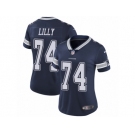 Women's Nike Dallas Cowboys #74 Bob Lilly Vapor Untouchable Limited Navy Blue Team Color NFL Jersey