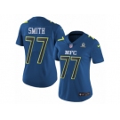 Women's Nike Dallas Cowboys #77 Tyron Smith Limited Blue 2017 Pro Bowl NFL Jersey