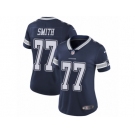 Women's Nike Dallas Cowboys #77 Tyron Smith Vapor Untouchable Limited Navy Blue Team Color NFL Jersey
