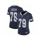 Women's Nike Dallas Cowboys #79 Chaz Green Vapor Untouchable Limited Navy Blue Team Color NFL Jersey