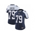 Women's Nike Dallas Cowboys #79 Chaz Green Vapor Untouchable Limited Navy Blue Throwback Alternate NFL Jersey